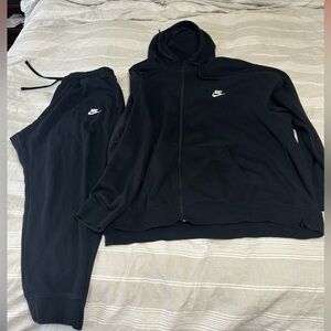 Nike sweatsuit black hoodie 4xlt pants 3xlt